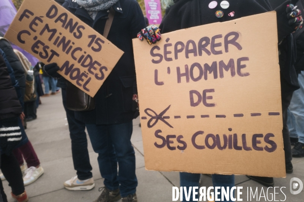 Manifestation contre les violences faites aux femmes