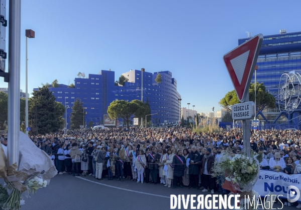 Rassemblement à Marseille pour Mehdi Kessaci