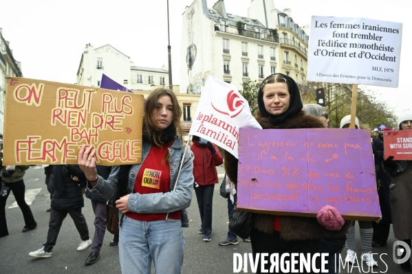 Manifestation contre les violences sexistes, sexuelles et de genre, Paris.
