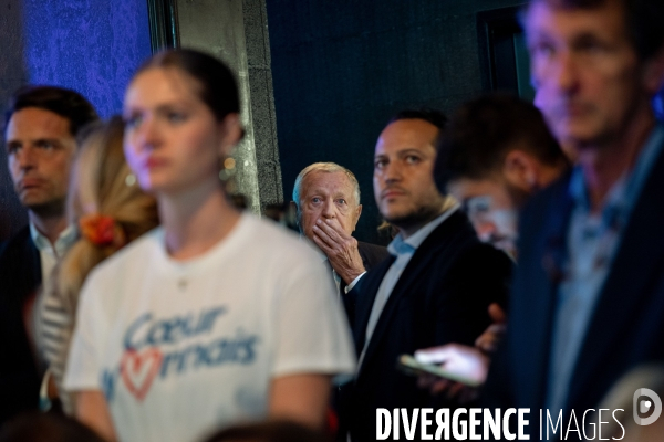 1er meeting de Jean-Michel Aulas, c andidat à la Mairie de Lyon.