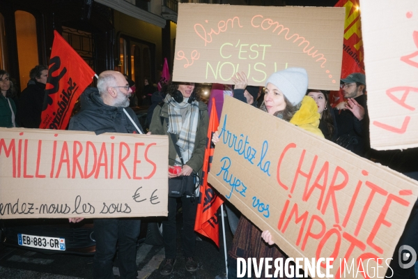 Protestation contre La Nuit du Bien Commun