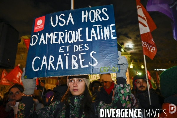 Rassemblement de soutien au peuple vénézuélien contre l agression de Trump