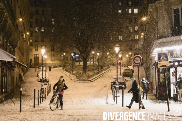 Chutes de neige à Paris, le 5 janvier 2026.