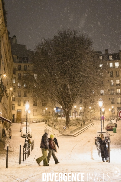 Chutes de neige à Paris, le 5 janvier 2026.