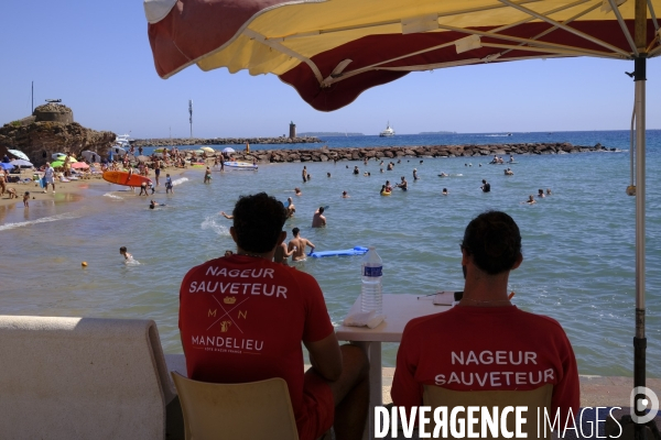 Plage de la Raguette à Mandelieu-la-Napoule