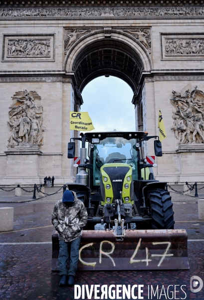 Manifestation des agriculteurs a Paris 