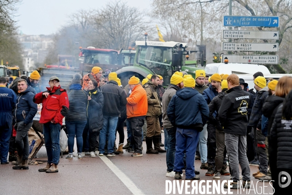 Manifestation des agriculteurs a Paris 