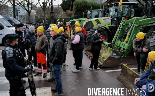 Manifestation des agriculteurs a Paris 