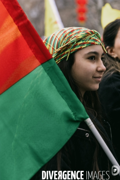 Manifestation de solidarité avec le Rojava