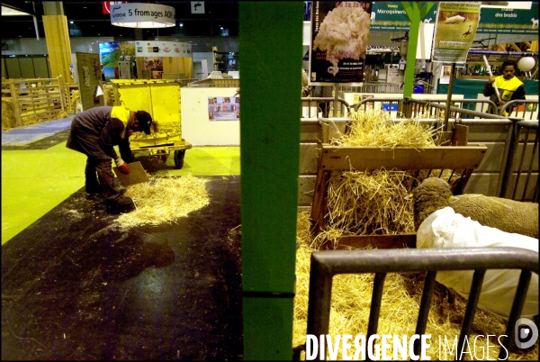 Une nuit au Salon de l Agriculture, 21-22 février 2009 à Paris.