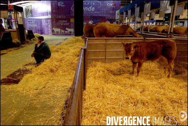 Une nuit au Salon de l Agriculture, 21-22 février 2009 à Paris.