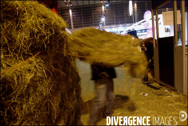 Une nuit au Salon de l Agriculture, 21-22 février 2009 à Paris.