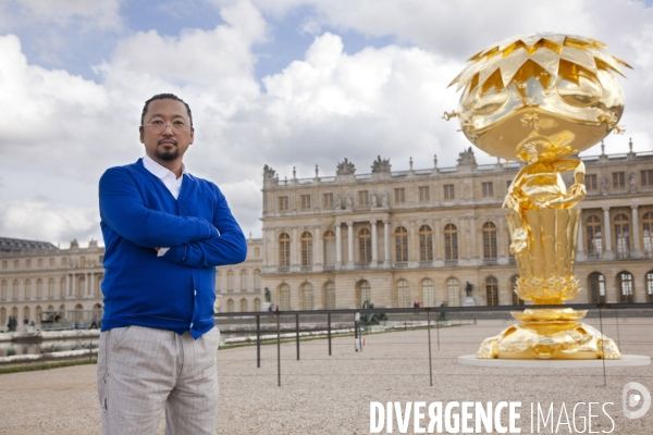 Exposition Murakami dans le parc et le chateau de Versailles