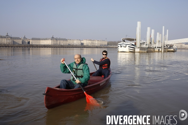 Campagne pour les municipales a Bordeaux