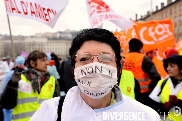 Manifestation des infirmières mardi à Lyon