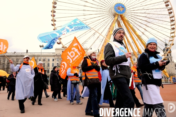 Manifestation des infirmières mardi à Lyon