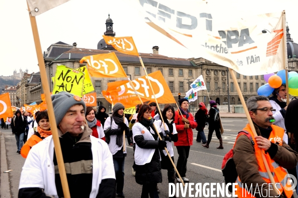 Manifestation des infirmières mardi à Lyon