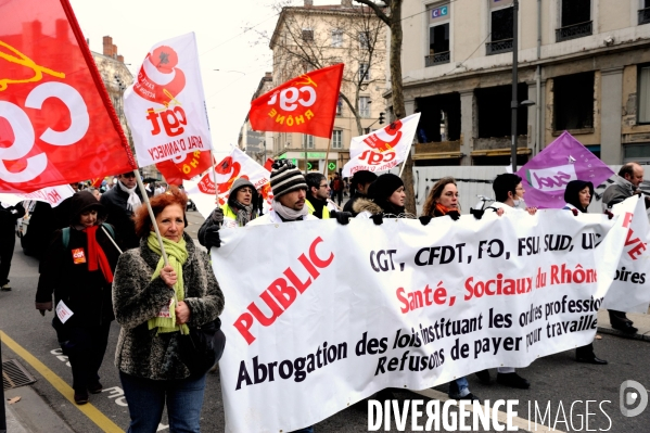 Manifestation des infirmières mardi à Lyon