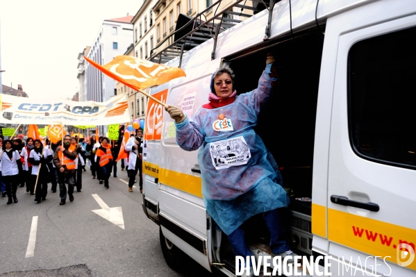 Manifestation des infirmières mardi à Lyon