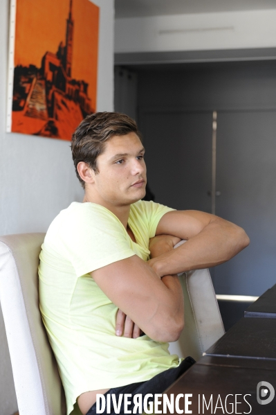 Florent et Laure Manaudou au Cercle des Nageurs de Marseille.