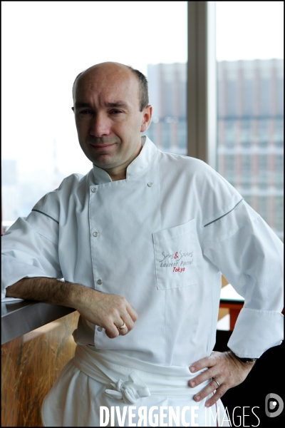 Le cuisinier Laurent POURCEL dans son restaurant de Tokyo