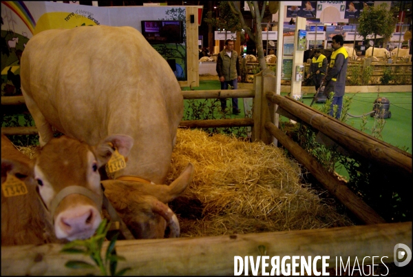 Une nuit au Salon de l Agriculture, 21-22 février 2009 à Paris.
