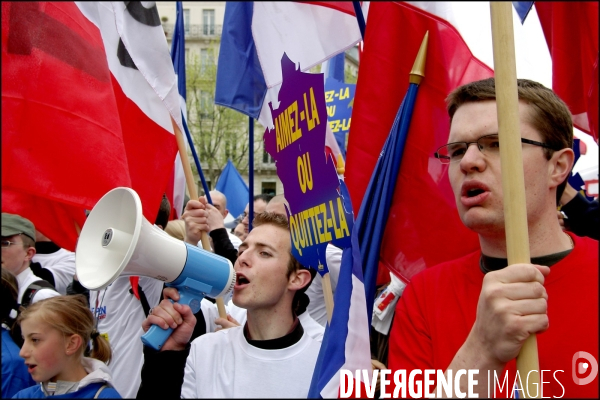 Défilé du Front National, 1er mai 2006.