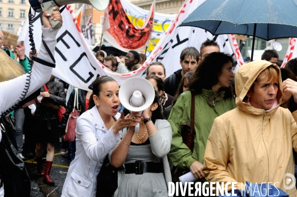 Journée d action des fonctionnaires à Lyon