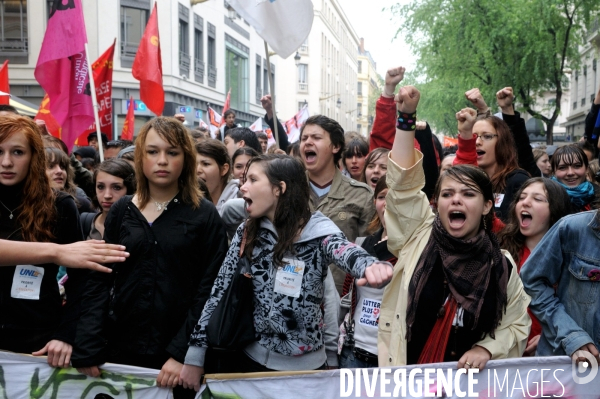 Journée d action des fonctionnaires à Lyon