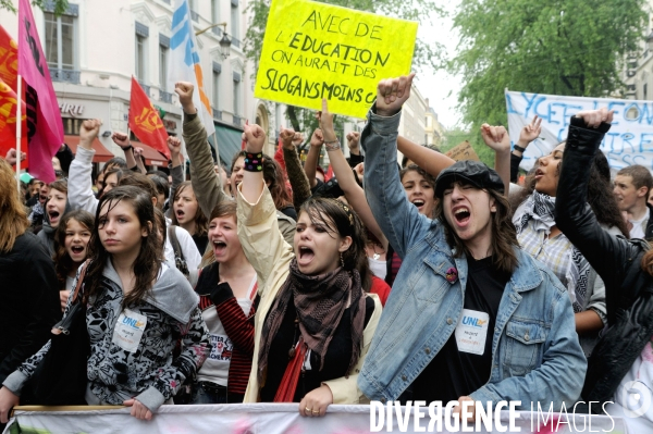 Journée d action des fonctionnaires à Lyon