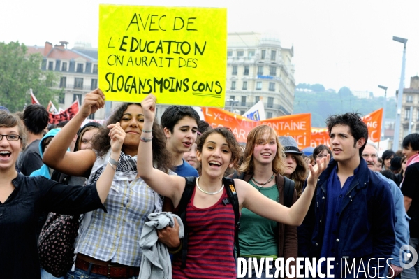 Journée d action des fonctionnaires à Lyon