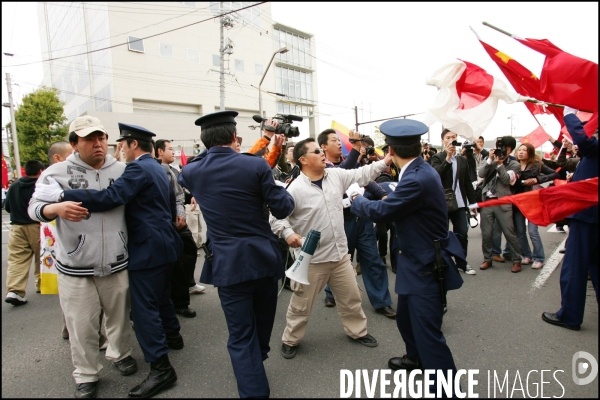 Passage de la flamme Olympique par la ville de Nagano - Japon