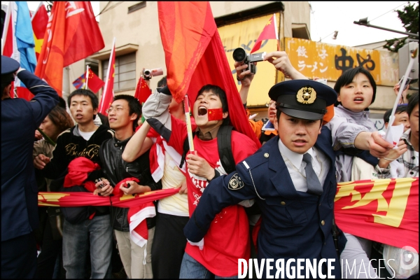 Passage de la flamme Olympique par la ville de Nagano - Japon