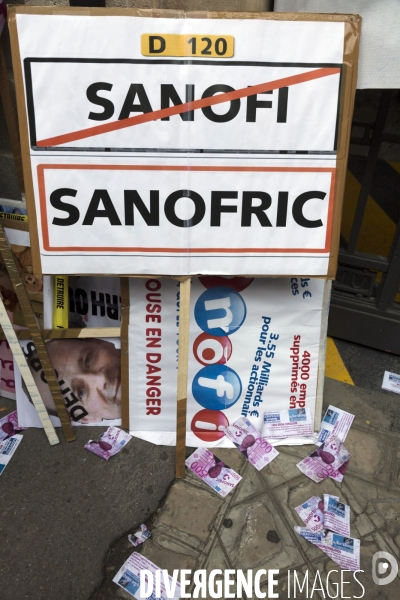 Manifestation des salariés de Sanofi
