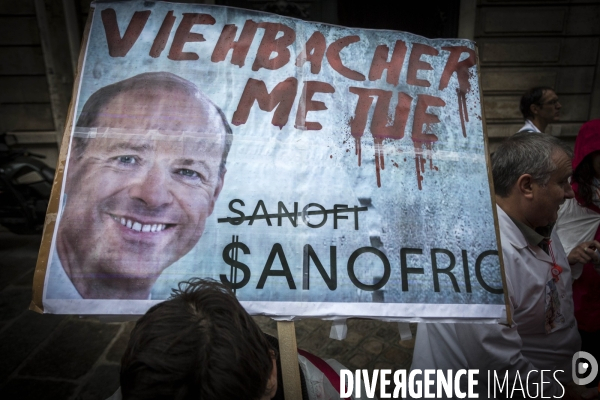 Manifestation des salariés de Sanofi