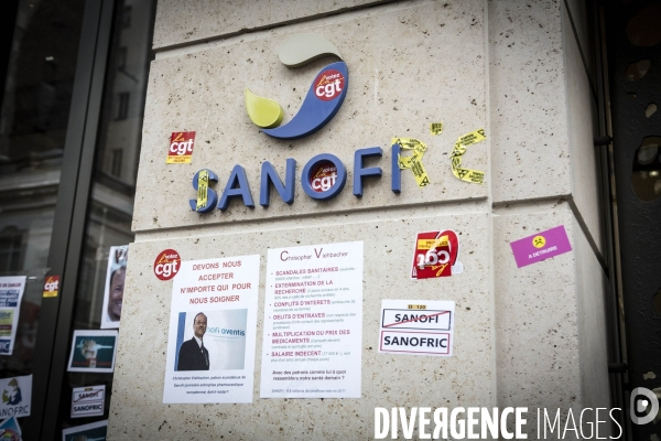 Manifestation des salariés de Sanofi