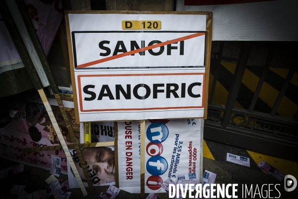 Manifestation des salariés de Sanofi