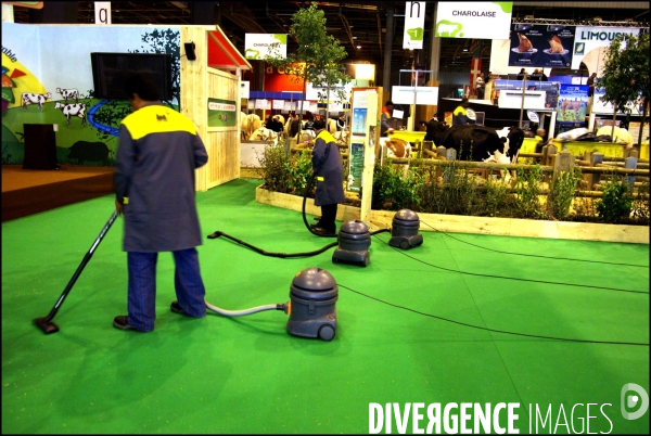 Une nuit au Salon de l Agriculture, 21-22 février 2009 à Paris.