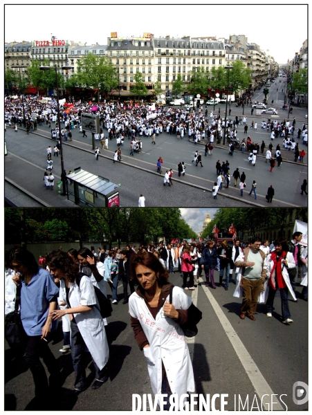 De Mai à Mai. Manifestations 2008-2009. diptyques
