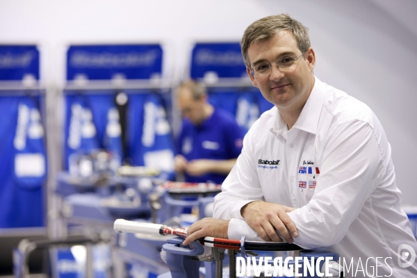Eric Babolat, Président de Babolat, La marque de sport qui équipe en raquette Rafael Nadal, Jo-Wilfried Tsonga ou  Kim Clijsters