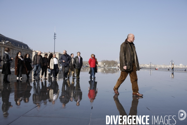 Campagne pour les municipales a Bordeaux