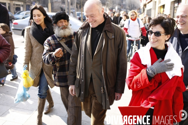 Campagne pour les municipales a Bordeaux