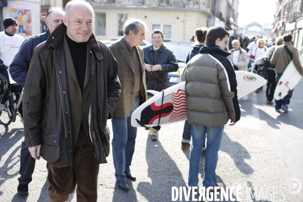 Campagne pour les municipales a Bordeaux