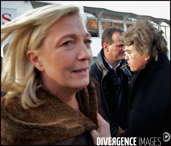Marine Le Pen avec Gilbert Collard et Louis Aliot