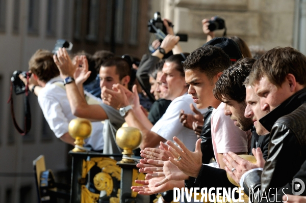 L Olympique Lyonnais fête son septième titre de champion de France