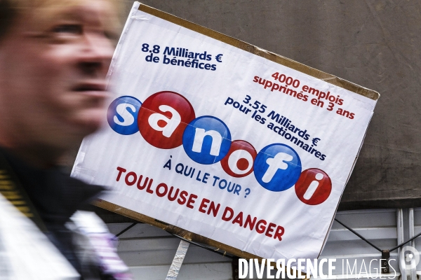 Manifestation des salariés de Sanofi