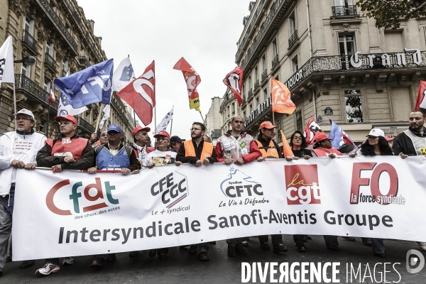 Manifestation des salariés de Sanofi