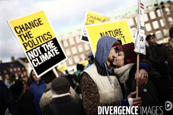 Manifestation pour le climat dans le cadre du sommet de copenhague.