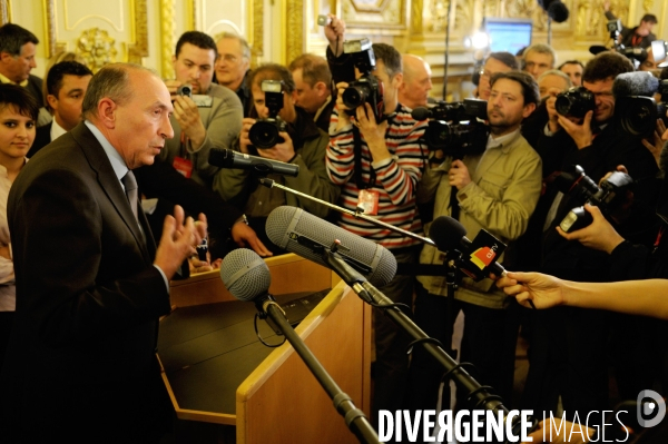 Premier tour des élections municipales et cantonales. Lyon.