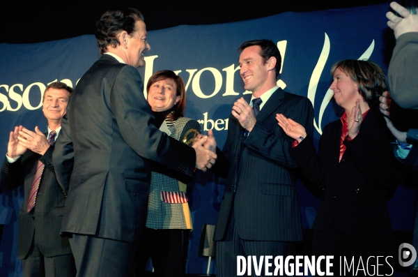 Meeting de Dominique PERBEN, candidat UMP à la mairie de LYON